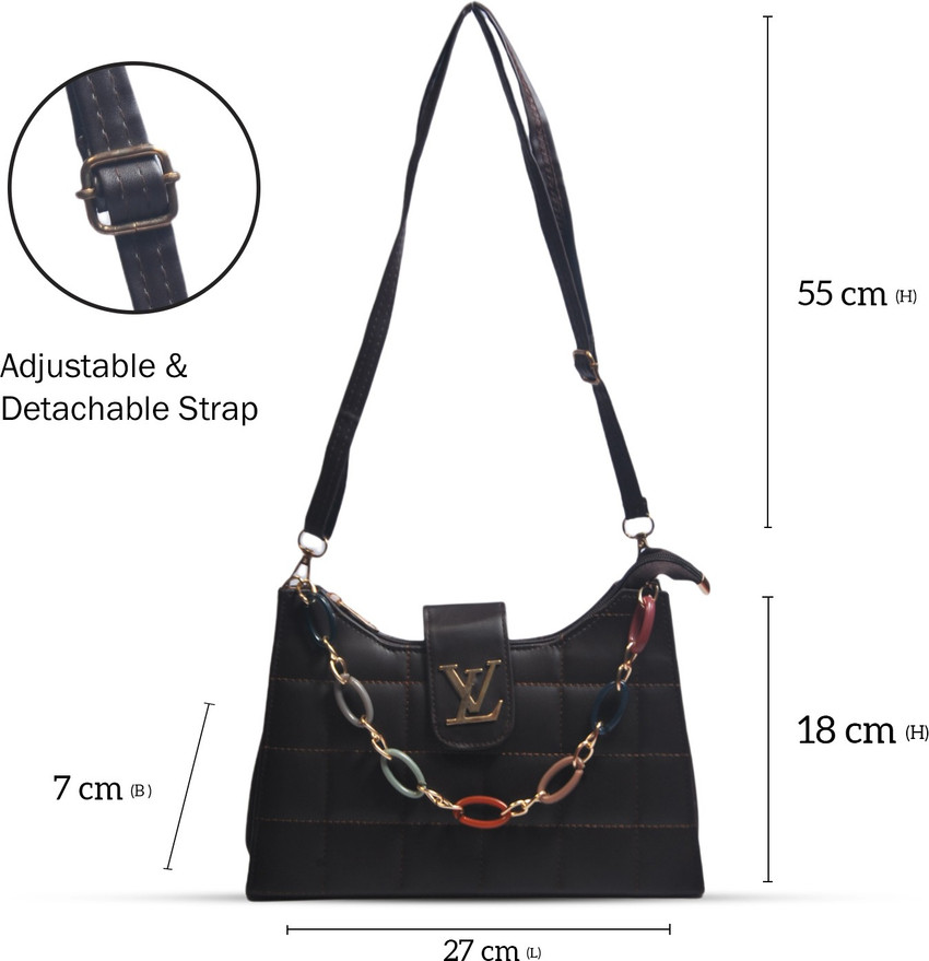 Coloris Black Sling Bag Sling bag Black Price in India Flipkart