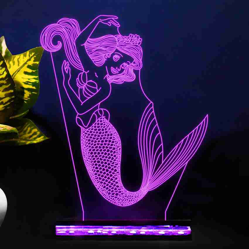 Mermaid lamp for little girl clearance