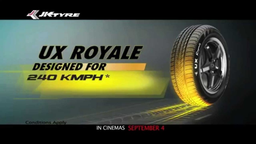JK  Buy JK UX ROYALE TUBELESS FRONT & REAR Tyre. Size: 215 60 R