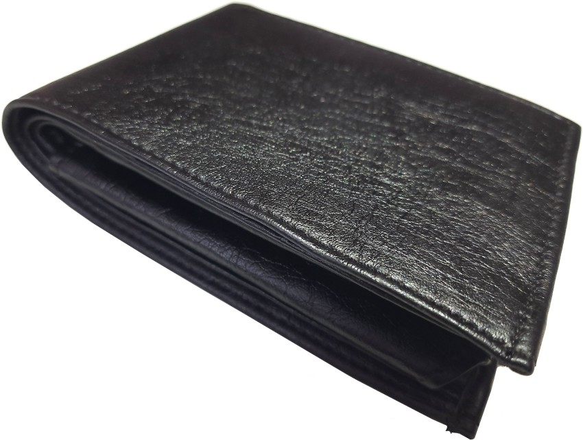 KINGFLYER Men Casual Black Artificial Leather Wallet Black - Price in India