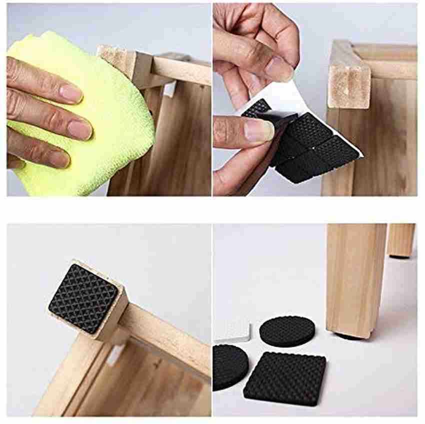 SKYZONE Floor Protectors Mat Self Adhesive Furniture Rubber Feet Pads Table Chair Round Square Sticky Pad for Sofa Adhesive Price in India Buy SKYZONE Floor Protectors Mat Self Adhesive Furniture Rubb...