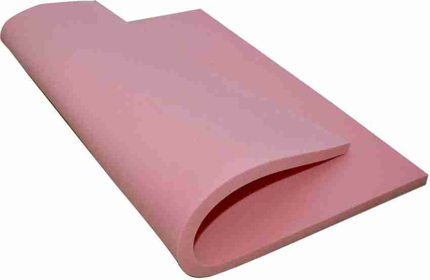 Shree Om Handloom Sofa foam sheet 40 Density (1 inch, Pink) 1 inch