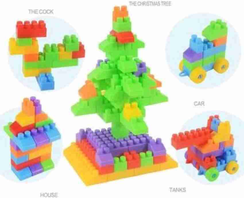 HRK 100 pcs Plastic Blocks for Kids Building Blocks Toy for Kids