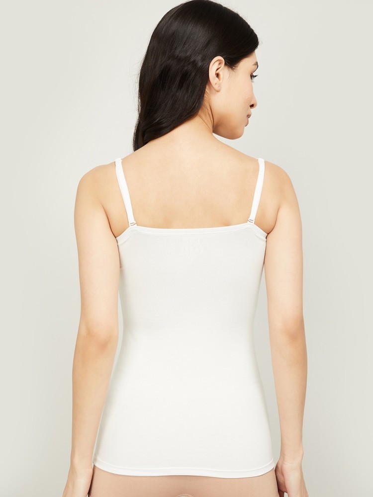 GINGER Solid Camisole, White