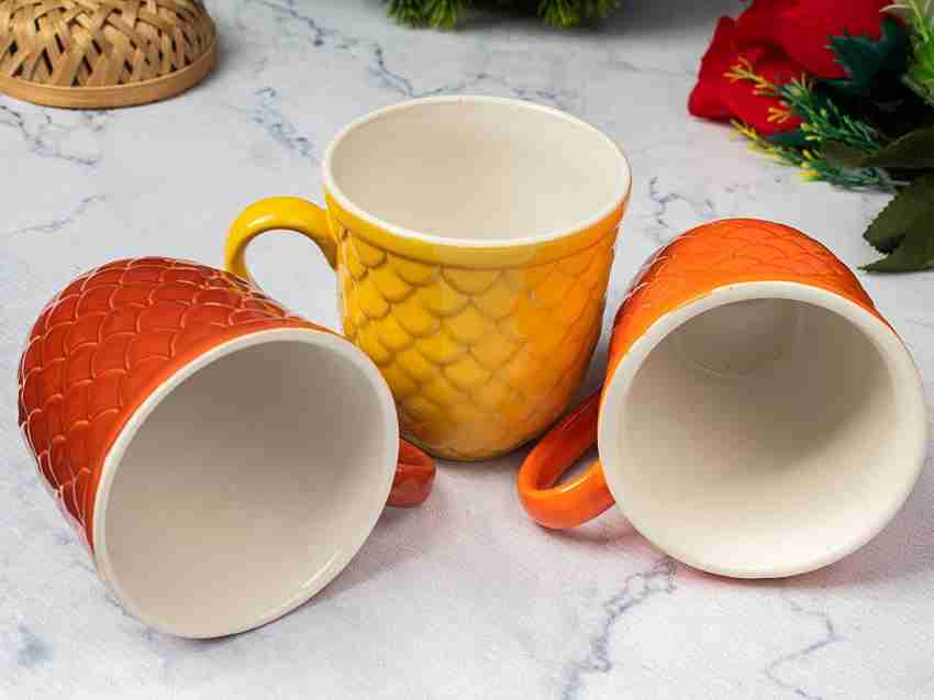 TMF Fish Cut Multicolor Tea Cup Set of 6 (Size:250ml) Ceramic Coffee Mug  Price in India - Buy TMF Fish Cut Multicolor Tea Cup Set of 6 (Size:250ml) Ceramic  Coffee Mug online