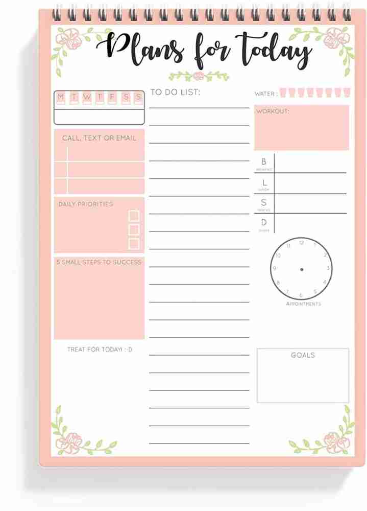 Supple Room My Daily Planner A5 Planner Ruled 100 Pages Price in