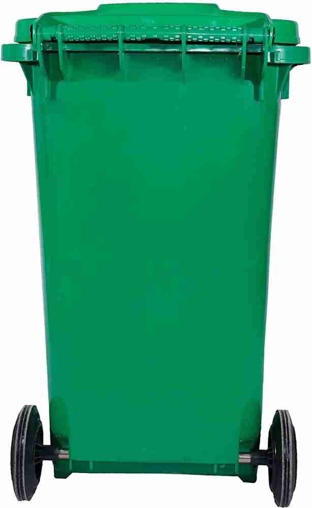 Fiable Cleantech 50 Liter Dustbin With Lid | Wheeled Dustbin | Green Waste  Bin | Trash Bin | Large Size Plastic Bin | Outdoor Dustbin 