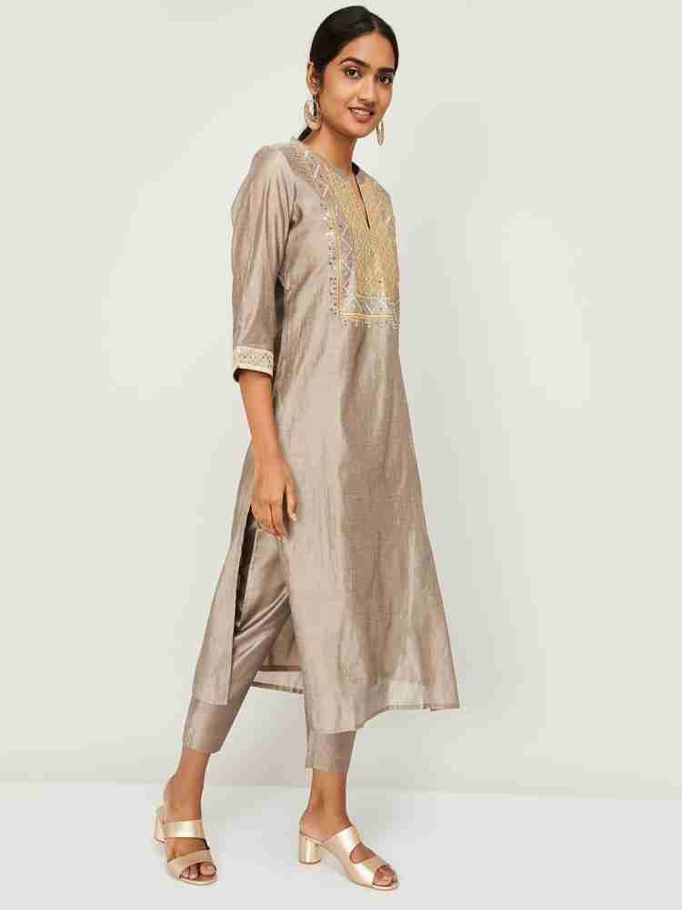 Melange kurta hot sale