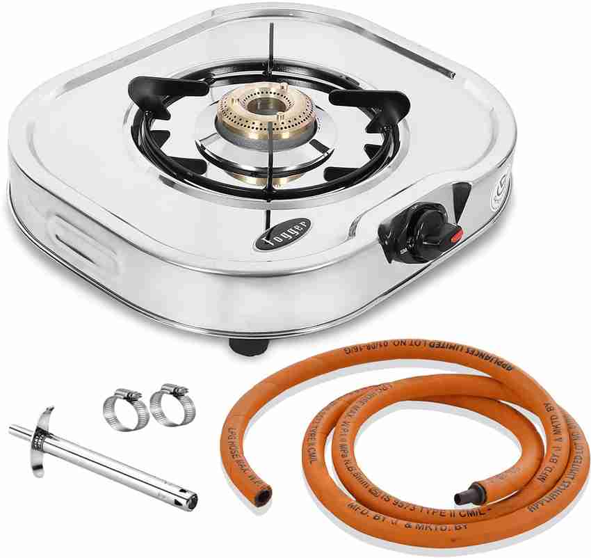 Fogger Glen LPG Hose Pipe Fitting Clamp Gas Lighter 1 Burner Stainless  Steel Manual Gas Stove Price in India - Buy Fogger Glen LPG Hose Pipe  Fitting Clamp Gas Lighter 1 Burner
