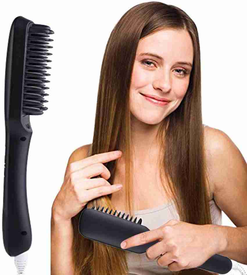 Ptc Hair Brush of New Era 2 in 1 Heating Ionic Hair Straightener Professional Comb LED Black Hair Straightener Brush Black Hair Straightener Brush Ptc Flipkart