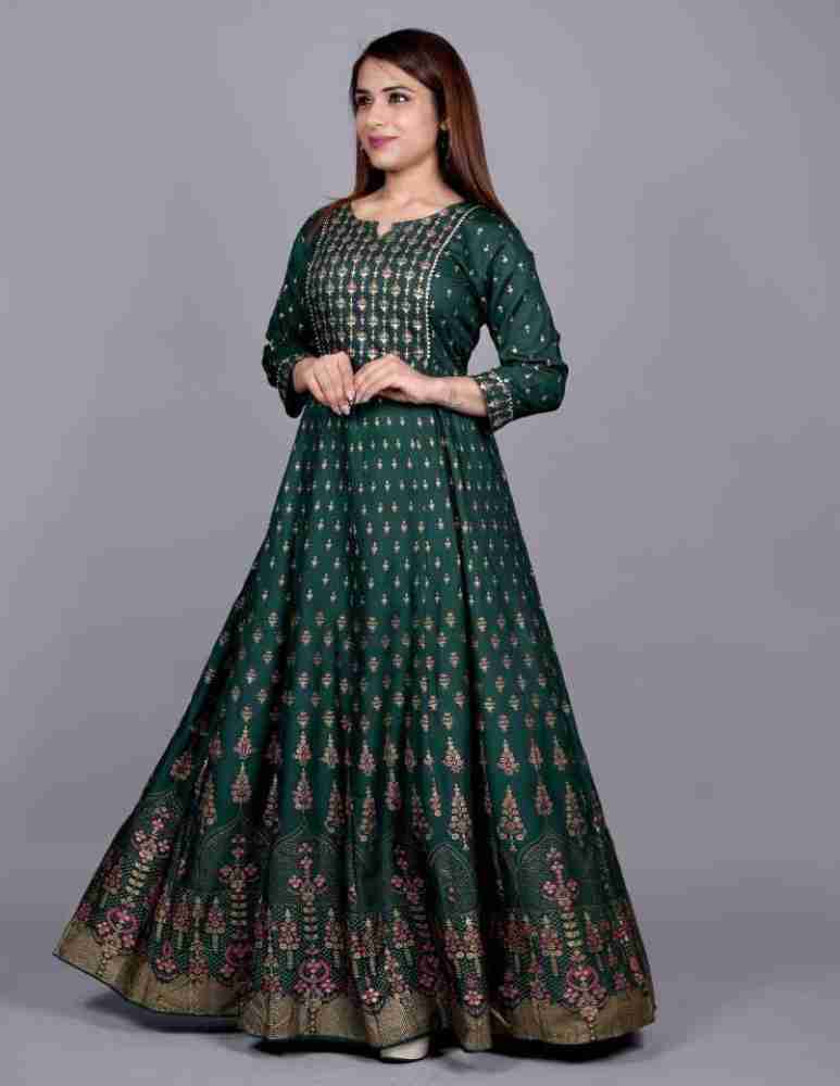 Krishan Krishna Women Printed Anarkali Kurta - Buy Krishan Krishna Women  Printed Anarkali Kurta Online at Best Prices in India