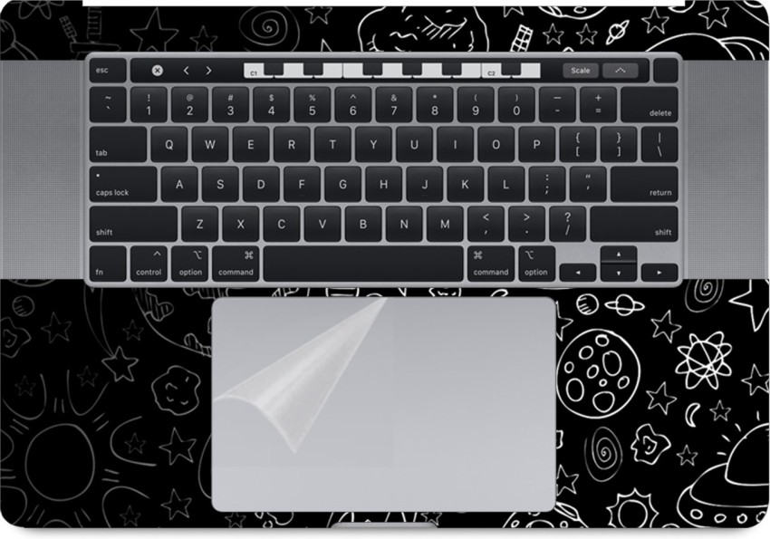 Black Apple Macbook Skin Stickers Laptop Skins, Packaging Type: Printed  Cover at Rs 149/piece in Ahmedabad
