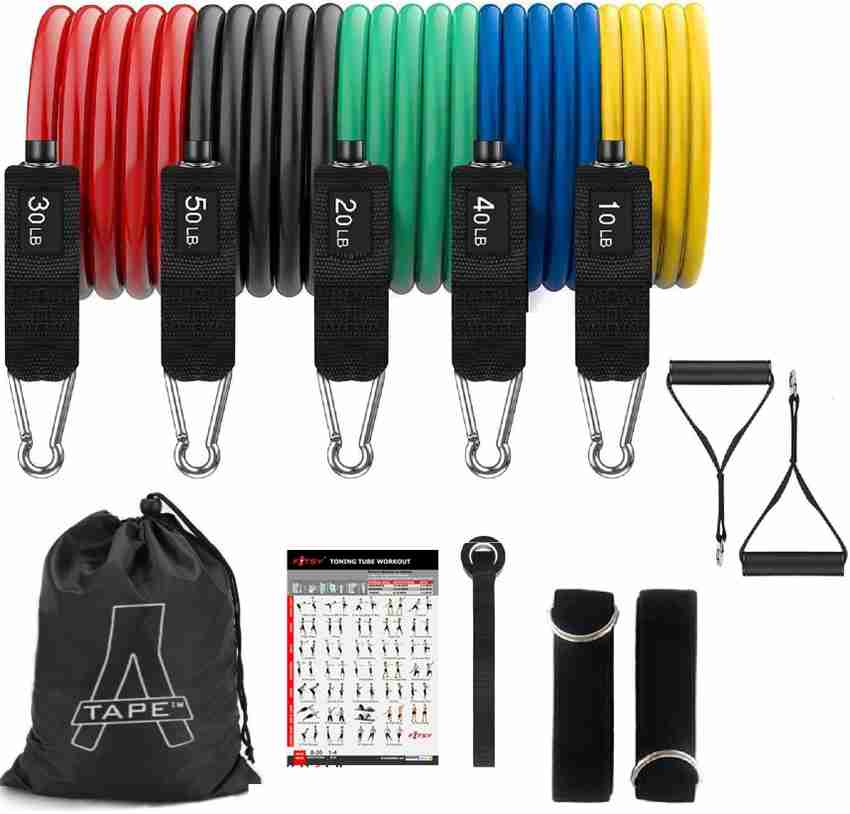 The Workout zone Resistance Band Set For Men Women. Gym Equipment For Exercise Resistance Tube Buy The Workout zone Resistance Band Set For Men Women. Gym Equipment For Exercise