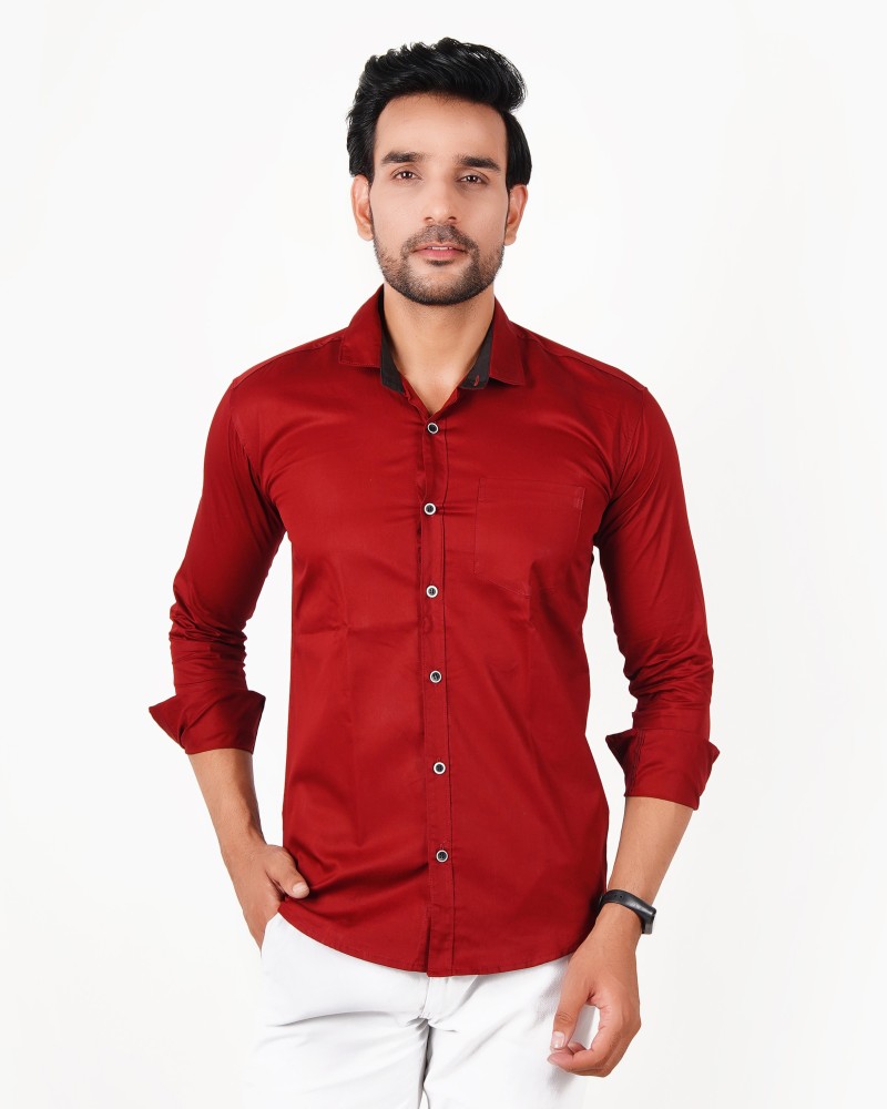 Red best sale shirt flipkart