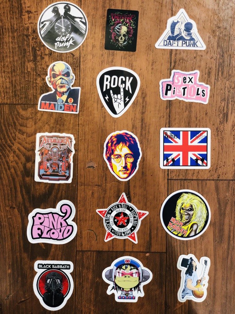 Rock Band Stickers Guitar, Decal Stickers Decals, Punk Rock Sticker