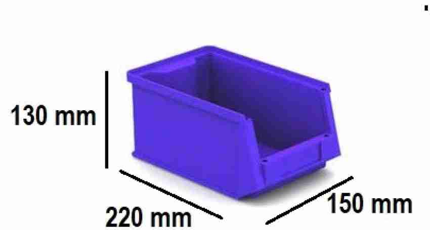 Buy Supreme 230x150x127mm Blue Premium Plastic Bin, FEB BIN-25 Online At  Price ₹139