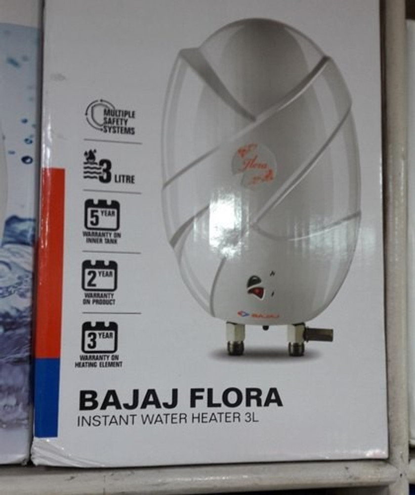 Bajaj Electricals 3 L Instant Water Geyser (IWH 3 LTR FLORA, White) Price  in India - Buy Bajaj Electricals 3 L Instant Water Geyser (IWH 3 LTR FLORA,  White) online at Flipkart.com