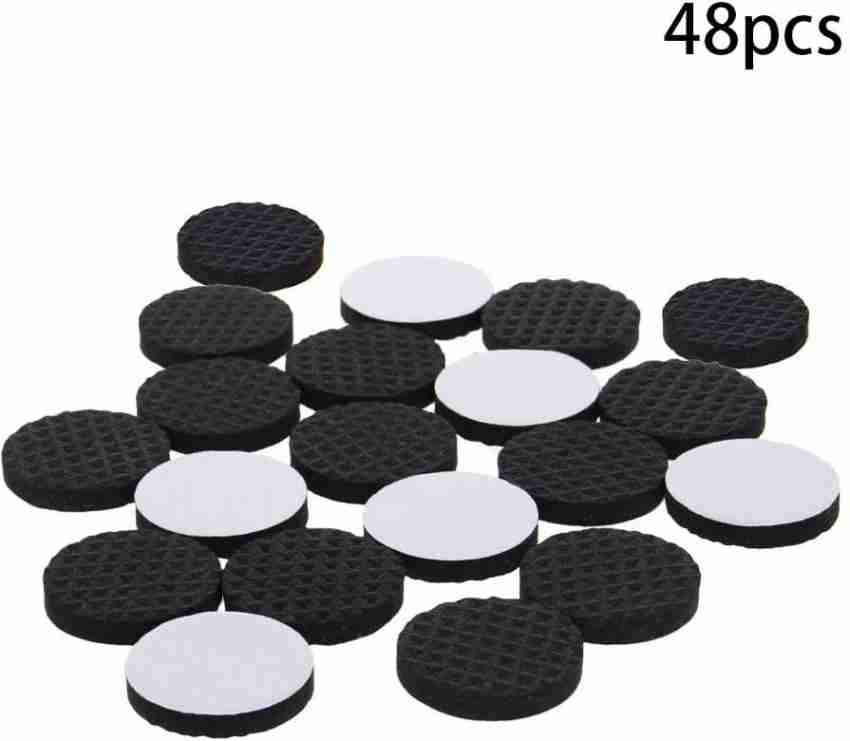 Non Slip Furniture Pads 8 pcs 2” Furniture Grippers for Hardwood Floors  Round Self Adhesive Anti Skid Heavy Duty Felt Rubber Furniture Pads Stopper