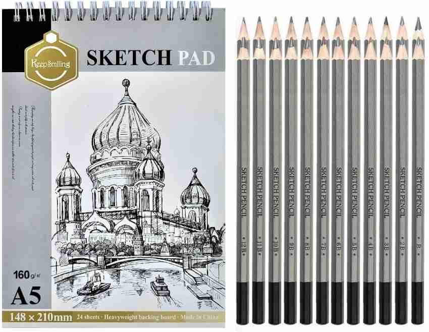 SKYGOLD A5 SKETCH BOOK 140 GSM WITH CAMLIN DRAWING