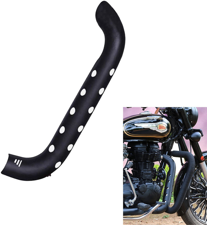 Vagary Matte Black Bend Pipe Heat Shield Cover for Royal Enfield Bike Exhaust  Heat Shield Price in India - Buy Vagary Matte Black Bend Pipe Heat Shield  Cover for Royal Enfield Bike