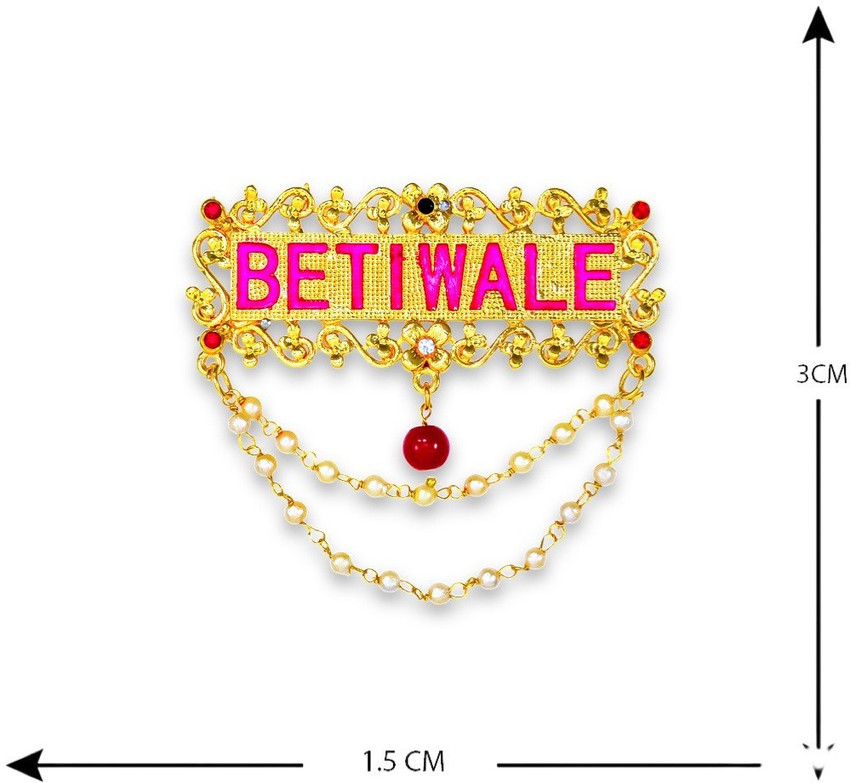Jewelopia Gold plated Betiwale Pearl chain Wedding Brooches Brooch Price in India Buy Jewelopia Gold plated Betiwale Pearl chain Wedding Brooches Brooch online at Flipkart
