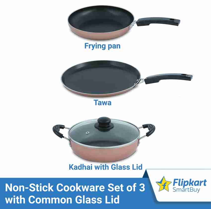 Flipkart SmartBuy Induction Bottom Non Stick Coated Cookware Set