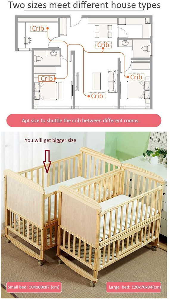 StarAndDaisy Kids Bed cot for 0 4 Years with guardrail Load