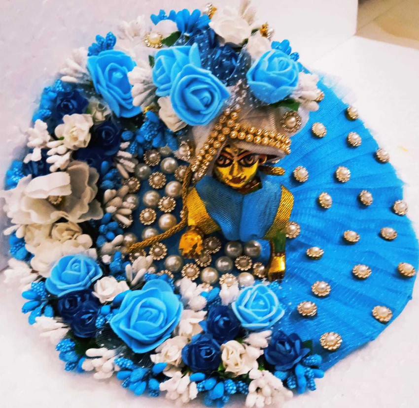 Laddu gopal 2025 flower dress