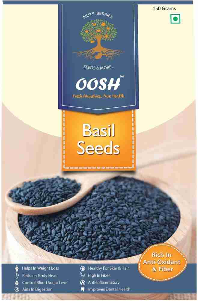 Oosh Basil Seeds 150g Sweet Basil Seeds Price in India Buy Oosh