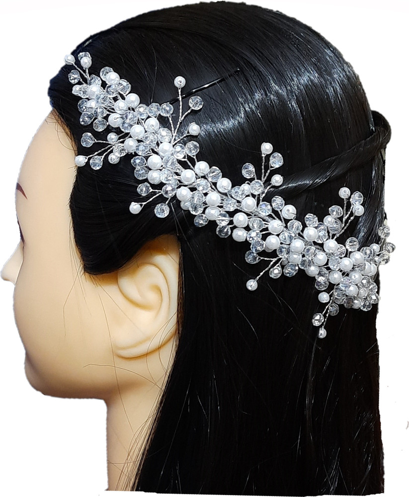 RAYCOLLECTION Silver Tiara for women for Wedding Engagement Party Hair Clip Price in India Buy RAYCOLLECTION Silver Tiara for women for Wedding Engagement Party Hair Clip online at Flipkart