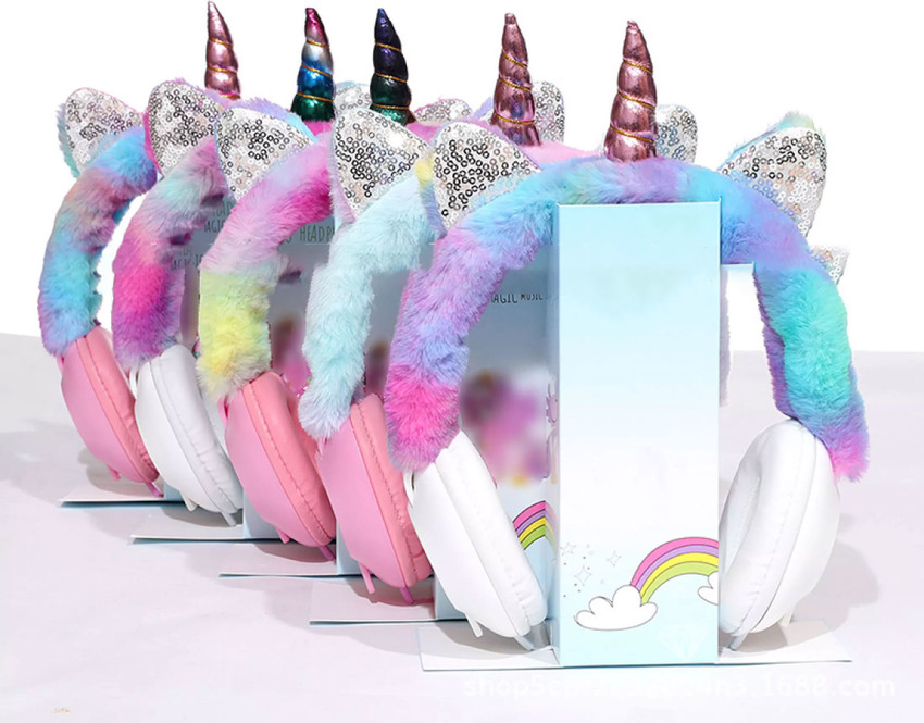 Rainbow store unicorn headphones