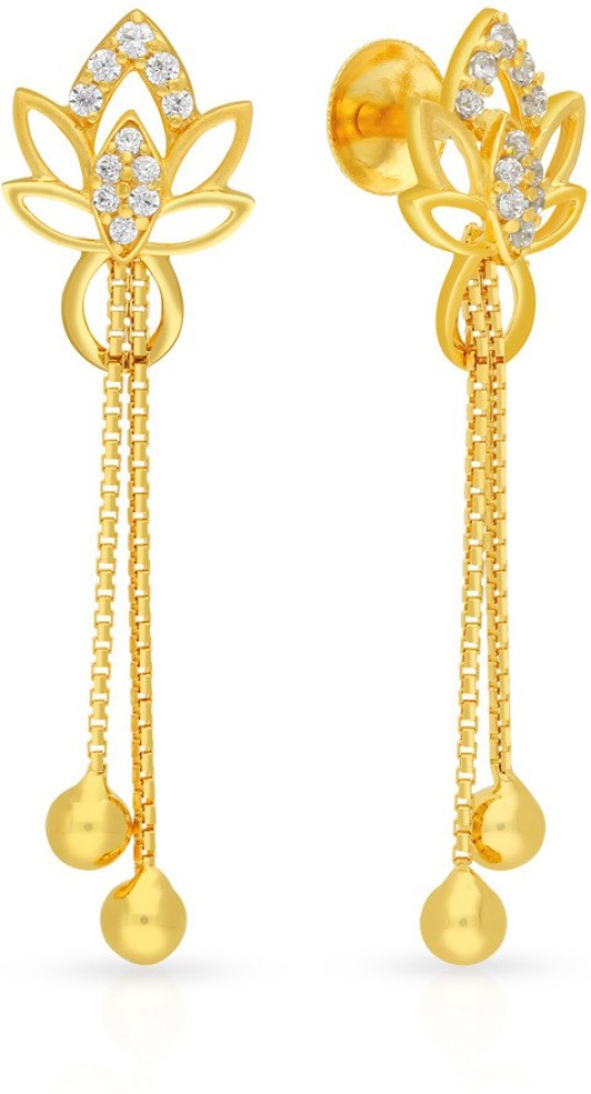 Malabar gold studs on sale and drops designs