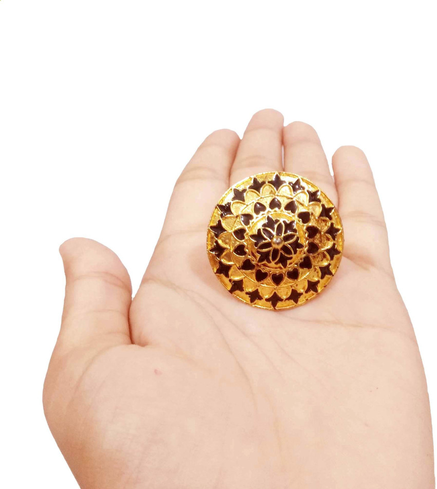 balaji gold assamese traditional japi ring Copper Gold Plated Ring