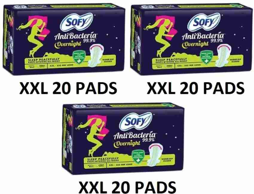 SOFY Antibacteria Overnight Sanitary Pad XXL 20+20+20 Sanitary Pad