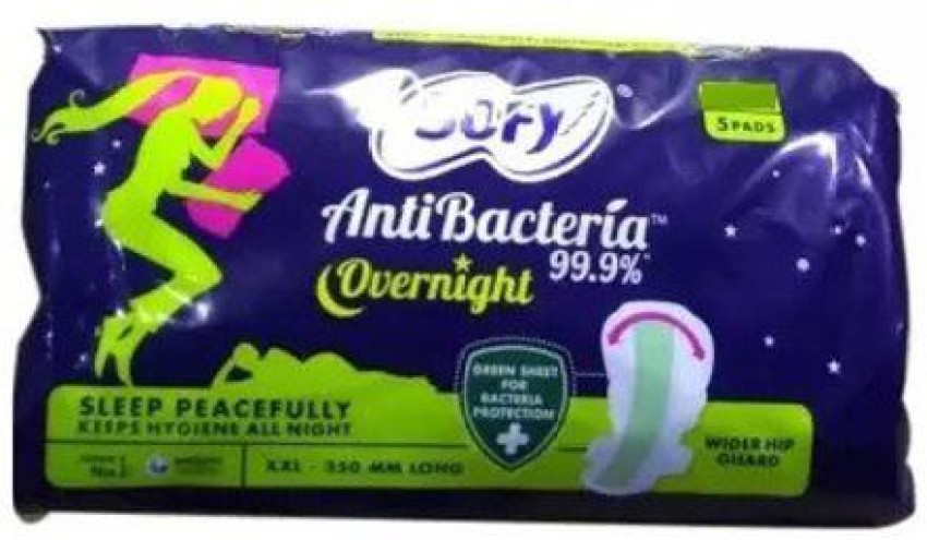 Sofy AntiBacteria Overnight XXL 20 Sanitary Pads Online - Sofy