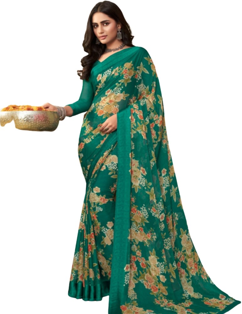 Chiffon sarees outlet online flipkart