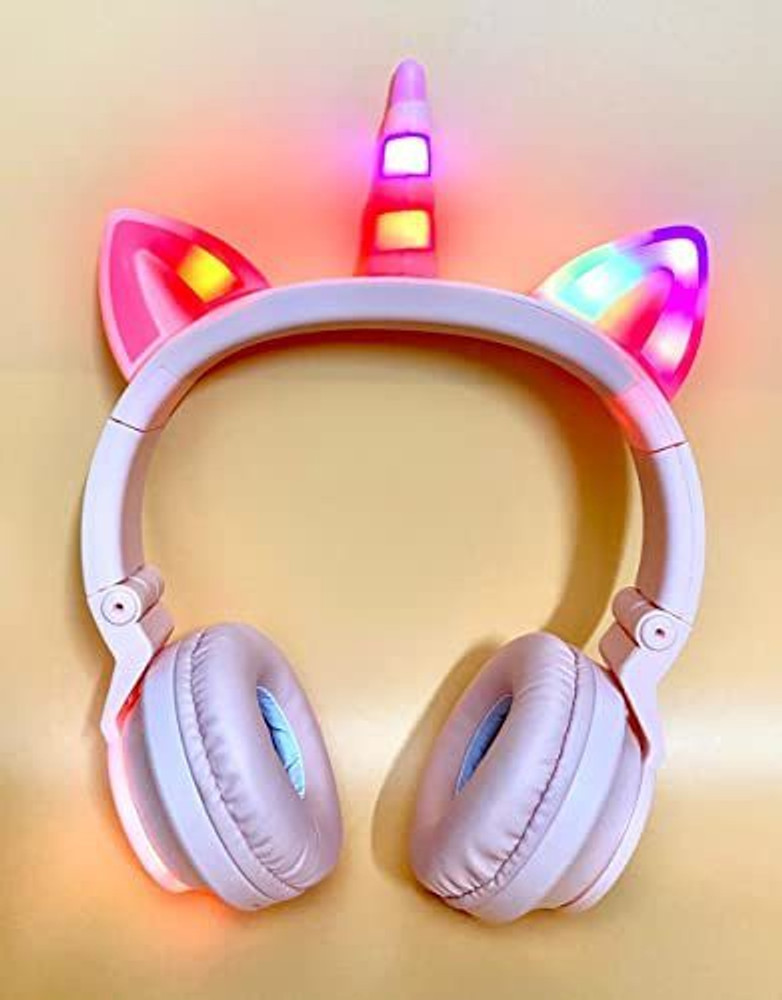 Unicorn headphones on sale light up