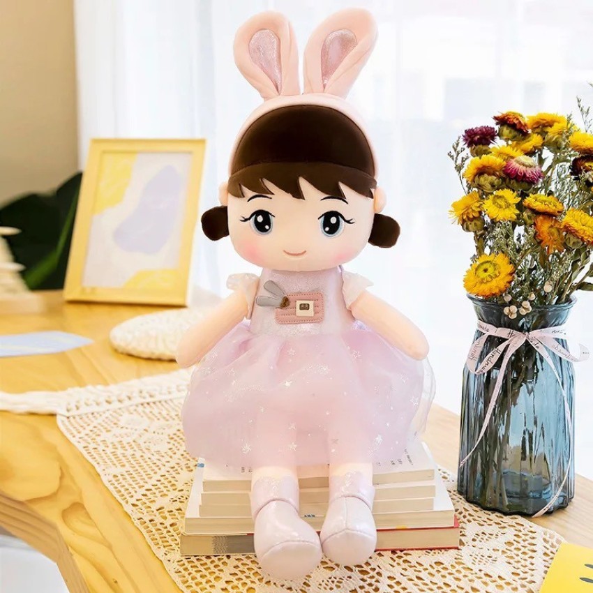 45/90cm Super Kawaii Plush Girls Doll with Clothes Kid Girls Baby