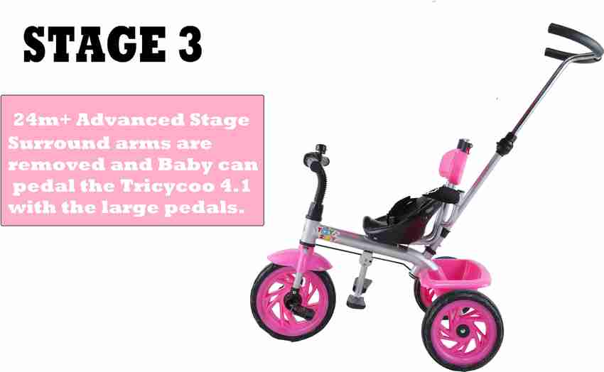 JoyRide Tricycoo 4.1 Kid s Tricycle Push Tricycle Toddler Trike