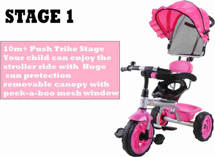Pink push along trike clearance