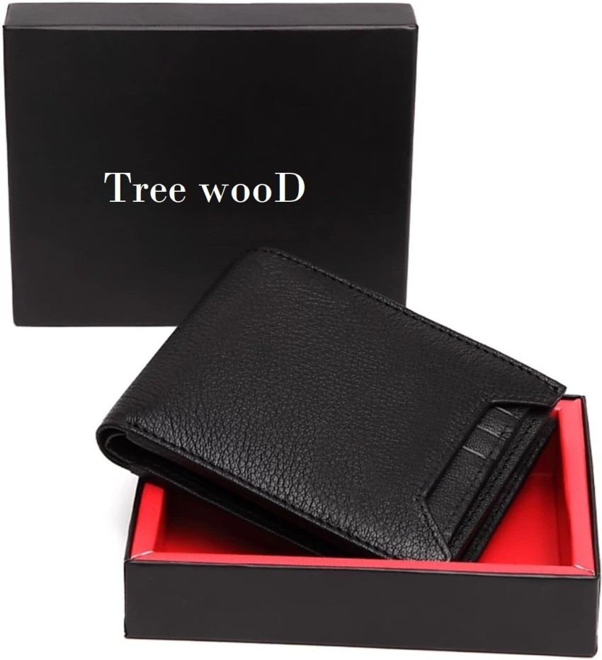 Men's Cool Wooden Leather Wallet