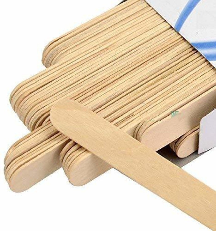 50pcs/10pcs Wooden Waxing Wax Spatula Tongue Disposable Bamboo