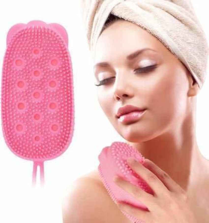 Silicone Body Scrubber Shower Exfoliating Scrub Sponge Bubble Bath