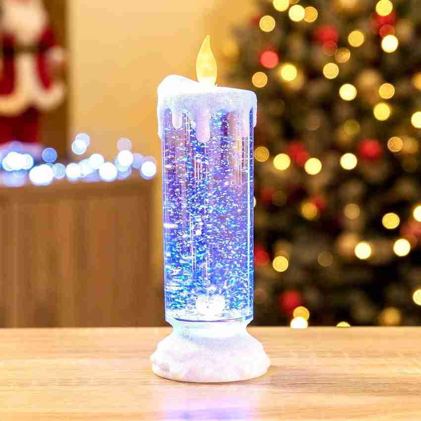Color changing led water candle top