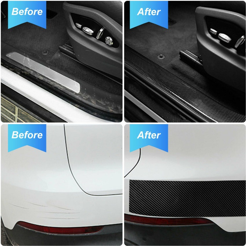  Car Door Edge Guards Door Sill Protector 5D Carbon Fiber Wrap  Film Vinyl Automotive Protection Film Anti-Collision Fits for Most Car  (2.7In x 33Ft, Black) : Automotive