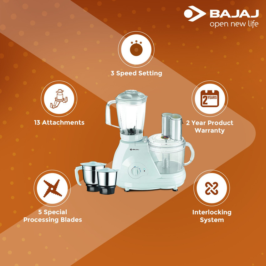 BAJAJ Fx11 Food Factory 600 W Food Processor
