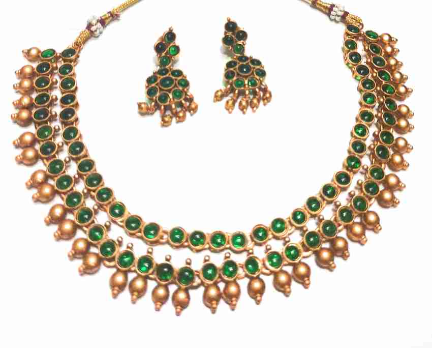 Adyashree Emporium Metal Gold plated Gold Jewellery Set Price in India Buy Adyashree Emporium Metal Gold plated Gold Jewellery Set Online at Best Prices in India Flipkart