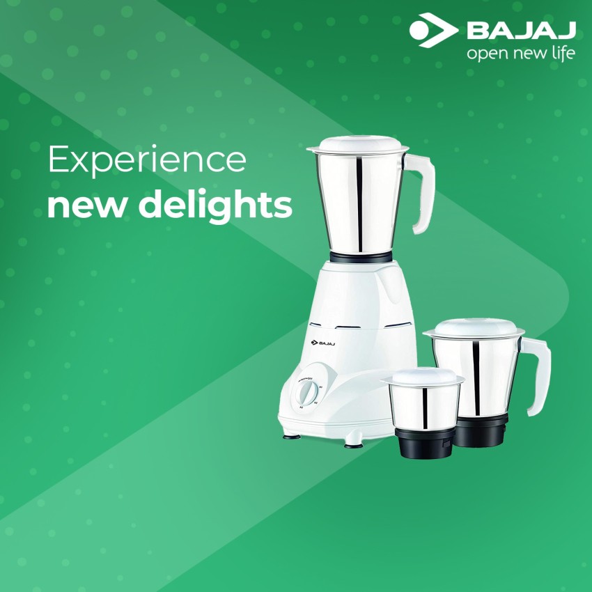 Bajaj mixer grinder 500 deals watts price