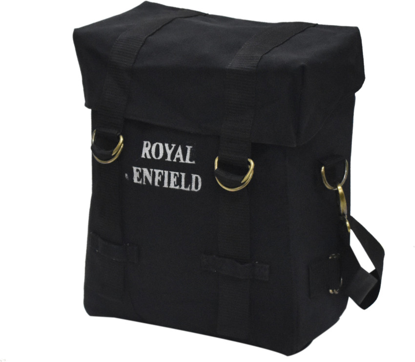 Canvas saddle bag shop for royal enfield
