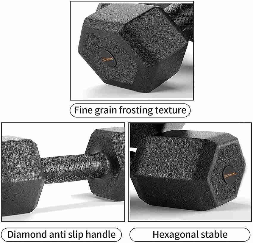 Aurion Dumbbell Set Fixed Weight Dumbbell for home gym Fitness 3